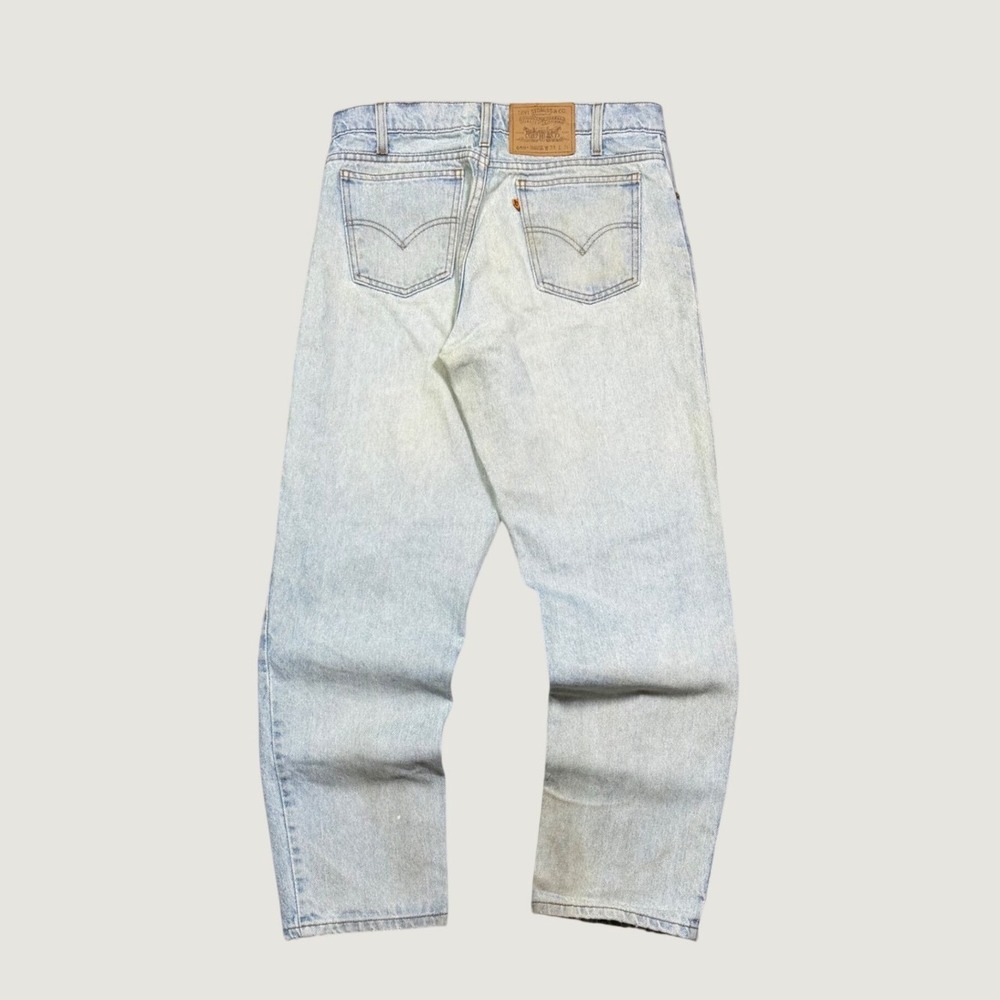 Vintage Levis 550 Orange Tab Relaxed Fit Tapered Leg Light Wash Jeans 33x30